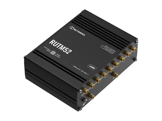 Teltonika RUTM52 - Trådløs ruter WWAN 5-port svitsj 1GbE, 5G, LTE,...