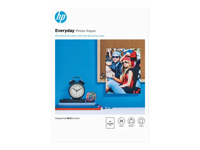 HP Everyday Photo Paper - Blank 8 mille A4 (210 x 297 mm) 200 g/m²...