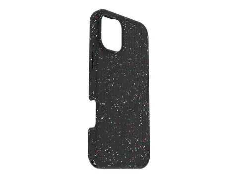 OtterBox Symmetry Core Series - Baksidedeksel for mobiltelefon MagSafe-samsvar - resirkulert plast - karnevalskveld (svart) - for Apple iPhone 16 Plus
