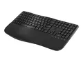HP 685 - Tastatur - dual modus, 3-sone layout, flere enheter, 23 programmerbare taster, OS automatisk deteksjon, lav profil tastereeise 100% - full size - tr&#229;dl&#248;s - 2.4 GHz - Pan Nordic - svart - reklame