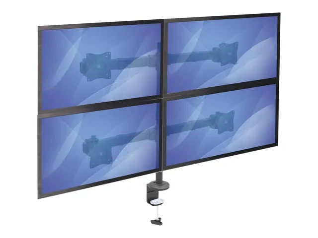 StarTech.com Desk Mount Quad Monitor Arm, Ergonomic VESA 4 2x2 up ...