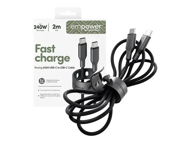 empower by PanzerGlass - USB-kabel USB-C (hann) til USB 2.0 48 V 5...