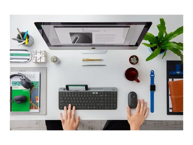 Logitech Pebble M350 - Mus optisk 3 knapper trådløs 2.4 GHz, Bluet...