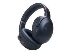 JBL Tour ONE M3 - Hodetelefoner med mikrofon full størrelse - Bluetooth - trådløs, kablet - aktiv støydemping - 3,5 mm jakk, USB-C - blå - Zoom Certified