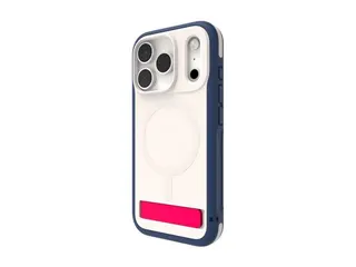 ZAGG Sedona Snap - Baksidedeksel for mobiltelefon med stativ - MagSafe-samsvar - grafen - rødt lys og blå - for Apple iPhone 17 Pro
