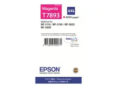 Epson T7893 - 34.2 ml - XXL-størrelse magenta - original - skriverpatron - for WorkForce Pro WF-5110DW, WF-5190DW, WF-5190DW BAM, WF-5620DWF, WF-5690DWF, WF-5690DWF BAM