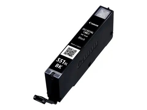 Canon CLI-551BK XL - Høy ytelse - svart - original blekkbeholder - for PIXMA iP8750, iX6850, MG5550, MG5650, MG5655, MG6450, MG6650, MG7150, MG7550, MX725, MX925