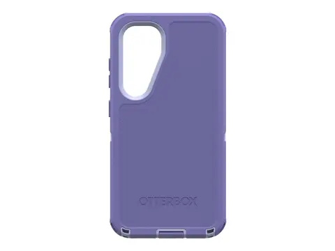 OtterBox Defender Series - Beskyttelsesboks baksidedeksel for mobiltelefon silikon - fjellstorslagenhet (lilla) - for Samsung Galaxy S25