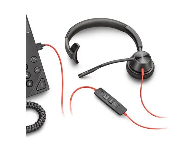 Poly Blackwire 3315 - 3300 series hodesett on-ear kablet 3,5 mm ja...