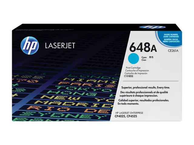 HP 648A - Cyan - original - LaserJet - tonerpatron (CE261A) - for ...
