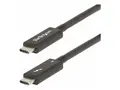 StarTech.com 6ft (2m) Active Thunderbolt 4 Cable, 40Gbps, 100W PD, 4K/8K, Intel Certified, Compatible w/Thunderbolt 3/USB 3.2/DisplayPort (A40G2MB-TB4-CABLE) USB type C-kabel - 24 pin USB-C til 24 pin USB-C - 2 m