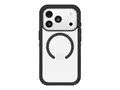 OtterBox Defender Series Pro XT - Baksidedeksel for mobiltelefon robust - MagSafe-samsvar - polykarbonatlag, termoplastisk elastomer (TPE) - m&#248;rk side (klar / svart) - for Apple iPhone 17 Pro