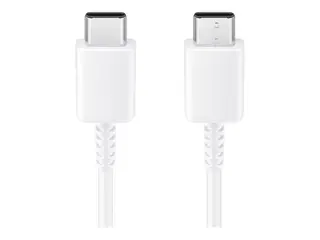 Samsung EP-DA705 - USB-kabel - 24 pin USB-C (hann) til 24 pin USB-C (hann) USB 2.0 - 3 A - 1 m - hvit