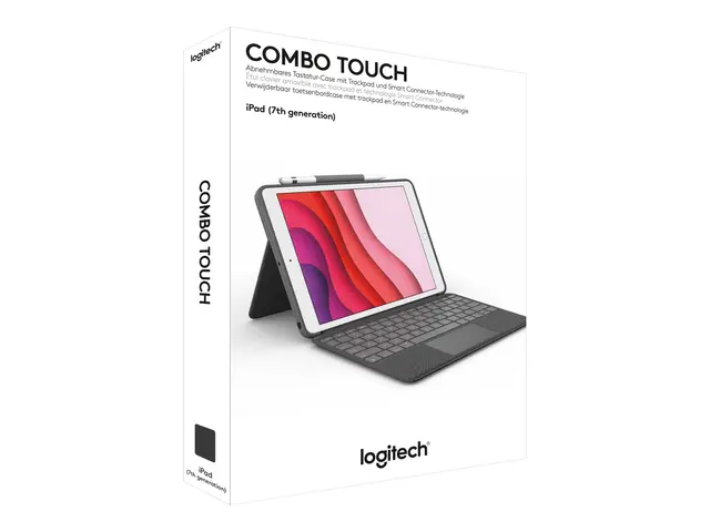 Logitech Combo Touch - Tastatur og folioveske med styrepute bakgru...