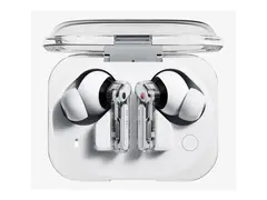 Nothing Ear (3a) - True wireless-hodetelefoner med mikrofon i øret - Bluetooth - aktiv støydemping - hvit