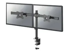 Neomounts FPMA-DCB100D - Monteringssett - full bevegelse for 2 LCD-skjermer - svart - skjermst&#248;rrelse: 10&quot;-27&quot; - klemmemonterbar, malje, skrivebordsmonterbar