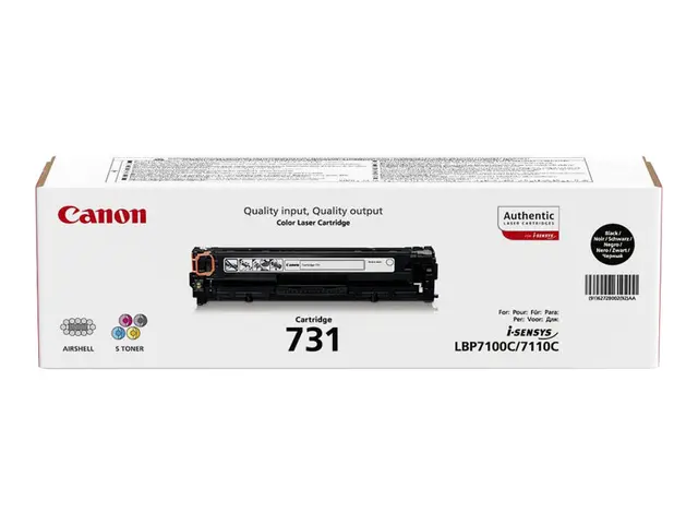 Canon 731 BK - Svart original tonerpatron for i-SENSYS MF623Cn, MF...