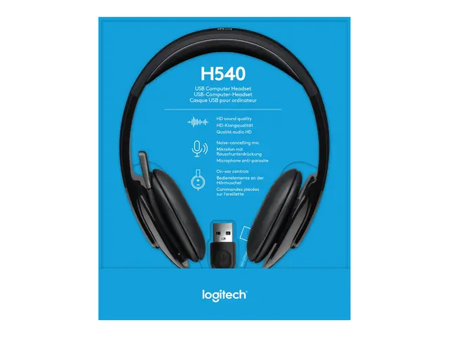 Logitech USB Headset H540 - Hodesett - on-ear - kablet
