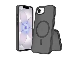 Screenor Icy - Beskyttende deksel for mobiltelefon termoplast-polyuretan (TPU), akryl - svart - for Apple iPhone 16e, 17e