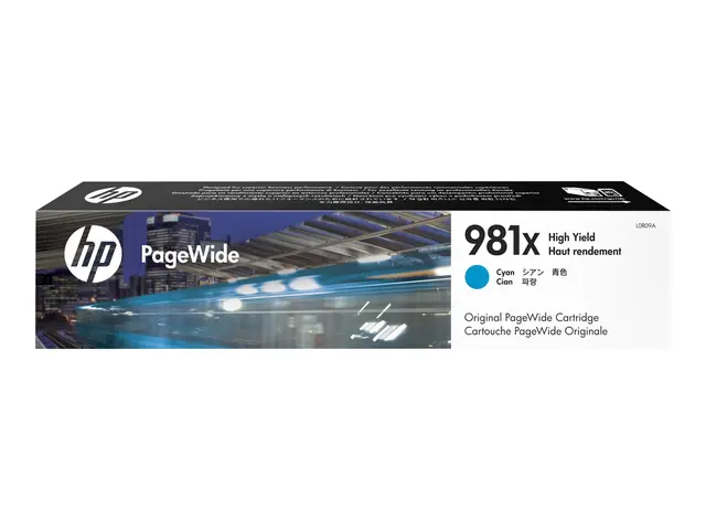 HP 981X - 116 ml - Høy ytelse - cyan - original - PageWide - blekk...