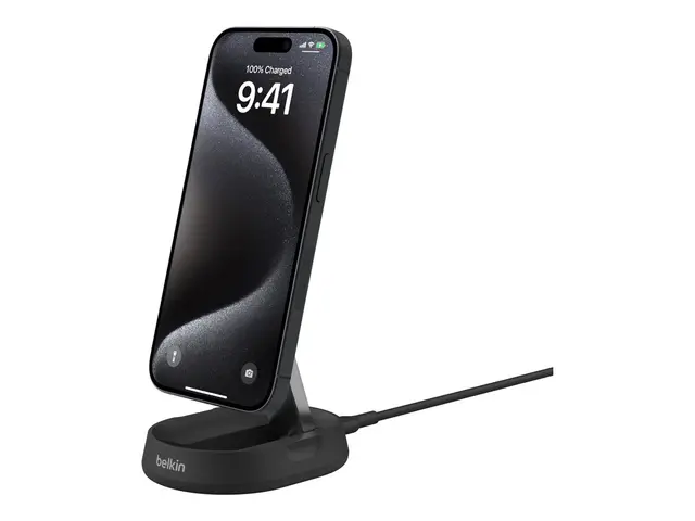 Belkin BoostCharge Pro - Trådløst ladestativ magnetisk + AC-strøma...
