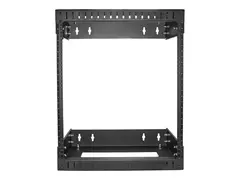 Startech 12U 19" Wall Mount Network Rack, Adjustable Depth 12-20" 2 Post Open Frame Server Room Rack for AV/Data/ IT Communication/Computer Equipment/Switch with Cage Nuts &amp; Screws 12U Adjustable Rack (RK12WALLOA) - rack - 12U
