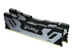 Kingston FURY Renegade - DDR5 - sett 48 GB: 2 x 24 GB - DIMM 288-pin - 4200 MHz / PC5-67200 - CL40 - 1.45 V - ikke-bufret - on-die ECC - svart, sølv