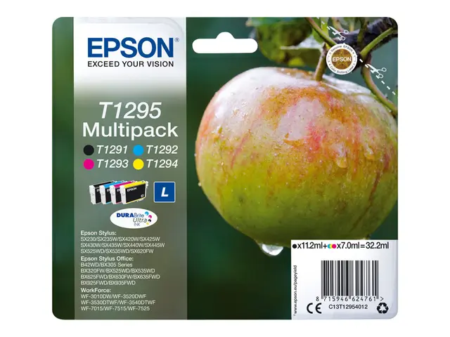 Epson T1295 Multipack - 4-pack - 32.2 ml - L-størrelse - svart, gu...