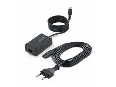 StarTech - USB-C-strømadapter - med 1,5 m festet USB-C-kabel AC 110-240 V - 65 watt - Europa - svart