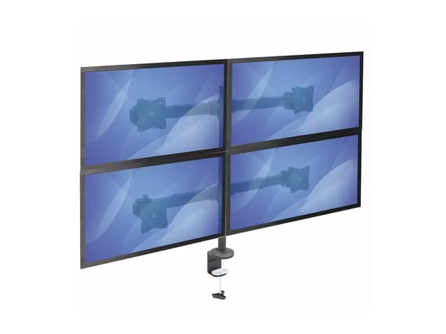 StarTech.com Desk Mount Quad Monitor Arm, Ergonomic VESA 4 2x2 up ...