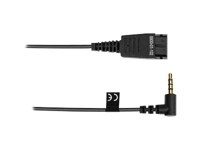 Jabra BIZ 1100 Duo - Hodesett on-ear kablet 3,5 mm jakk svart akad...