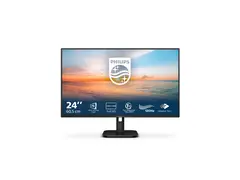 Philips 24E1N1100A - 1000 Series - LED-skjerm 24" (23.8" synlig) - 1920 x 1080 Full HD (1080p) @ 100 Hz - IPS - 250 cd/m² - 1300:1 - 1 ms - HDMI, VGA - høyttalere - svart