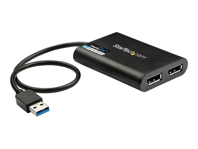 StarTech.com USB 3.0 to Dual DisplayPort Adapter 4K 60Hz, DisplayL...