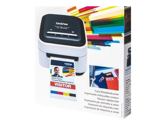 Brother VC-500W - Etikettskriver - farge - direktetermisk - Rull (...