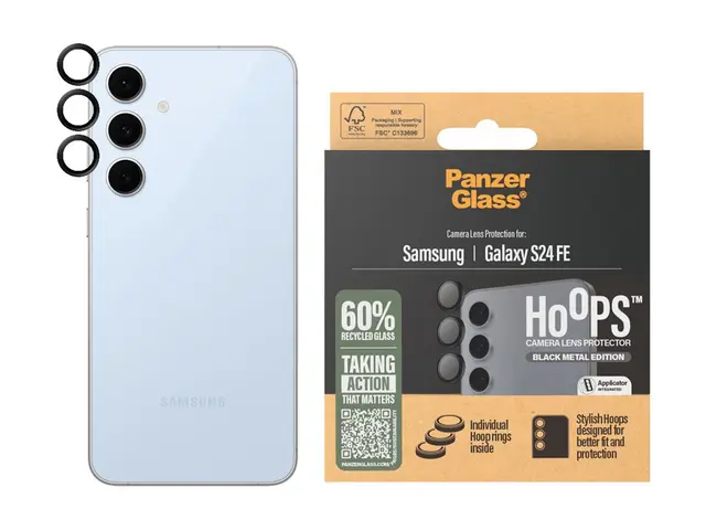 PanzerGlass Hoops - Linsebeskytter for mobiltelefon svart Samsung ...