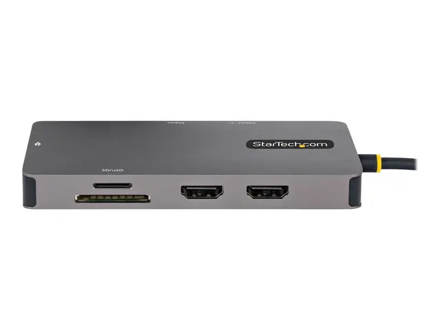 StarTech.com USB C Multiport Adapter, Dual HDMI Video, 4K 60Hz, 2-...