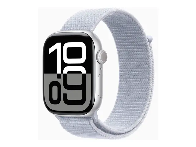 Apple Watch Series 10 (GPS) - 46 mm sølvaluminium smartklokke med ...