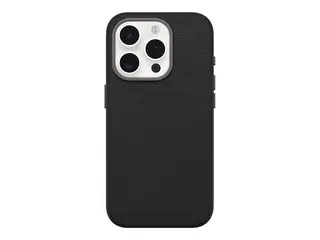 OtterBox Symmetry Series - Baksidedeksel for mobiltelefon MagSafe-samsvar - kaktuslær, polyuretan - noir aske - for Apple iPhone 15 Pro
