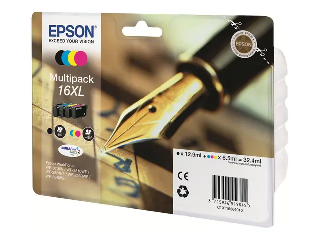 Epson 16XL Multipack - 4-pack - XL - svart, gul, cyan, magenta - o...