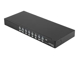 STARTECH 16 PORT 1U RACK MOUNT USB KVM SWITCH KIT WITH OSD AND CABLES