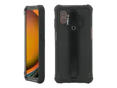 Mobilis PROTECH - Baksidedeksel for mobiltelefon robust - med håndstropp - svart - for Samsung Galaxy XCover7 Pro