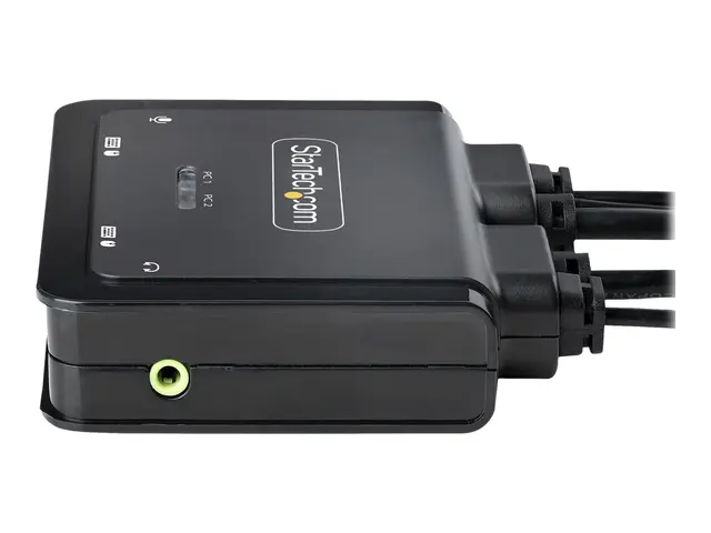 Startech 2-Port Hybrid USB-C DisplayPort Cable KVM Switch, 4K 60Hz...