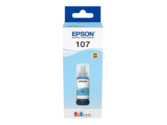 Epson EcoTank 107 - 70 ml lys cyan original blekkrefill for ET-18100