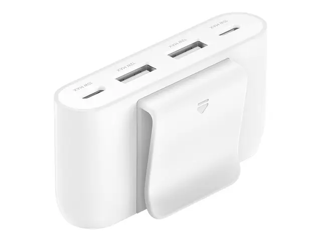 Belkin BoostCharge - Ladestripe 4 utgangskontakter (2 x USB-C, 2 U...