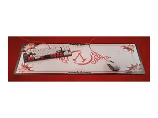 Lexip x UBISOFT - Master Bundle - sett med tastatur, mus og musepute bakgrunnsbelyst - USB - AZERTY - Fransk - tastsvitsj: rød svitsj - med Assassin's Creed Shadows Standard Edition PC Game Key