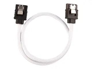 CORSAIR - SATA-kabel - Serial ATA 150/300/600 SATA (hann) til SATA (hann) - 30 cm - hvit