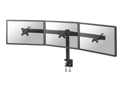 Neomounts FPMA-D700D3 - Monteringssett - for 3 LCD-skjermer svart - skjermstørrelse: 10"-27" - klemmemonterbar, skrivebordsmonterbar