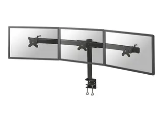 Neomounts FPMA-D700D3 - Monteringssett - for 3 LCD-skjermer svart - skjermstørrelse: 10"-27" - klemmemonterbar, skrivebordsmonterbar