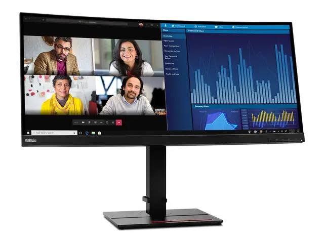 Lenovo ThinkVision P34w-20 - LED-skjerm kurvet 34.14" 3440 x 1440 ...
