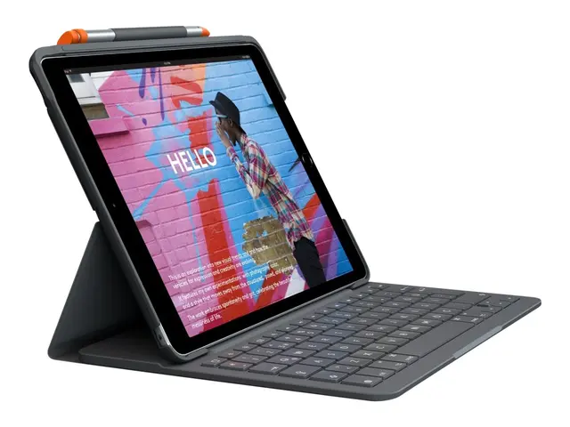 Logitech Slim Folio - Tastatur og folioveske trådløs Bluetooth Pan...